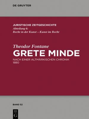 cover image of Theodor Fontane, Grete Minde